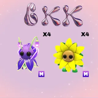 4X MEGA SUNFLOWER AND VIOLET FRIEND