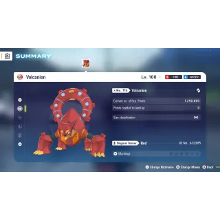 6 IVs Non-Shiny Battle Ready Volcanion | Pokémon Legends: Z-A | Mega Dimension DLC