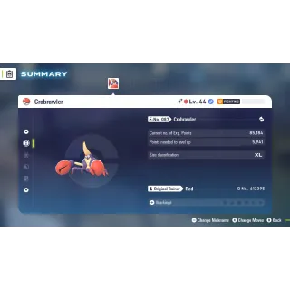 🌟6 IVs Shiny Alpha Crabrawler | Pokémon Legends: Z-A| Mega Dimension DLC🌟