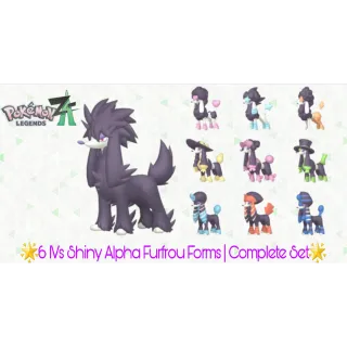 🌟6 IVs Shiny Alpha Furfrou Forms | Complete Set | Pokémon Legends: Z-A🌟