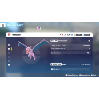 🌟6 IVs Shiny Alpha Battle Ready Aerodactyl| Pokémon Legends: Z-A🌟