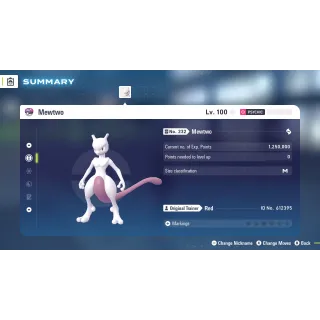 🌌6 IVs Non-Shiny Battle Ready Mewtwo| Pokémon Legends: Z-A🌌