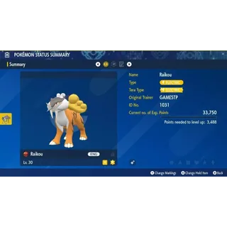 🌟2011 Shiny GameStop Raikou Event| Pokémon Scarlet & Violet🌟Untouched