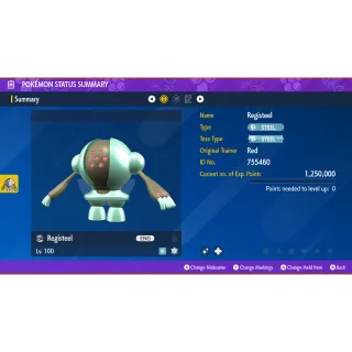 🌟6 IVs Shiny Registeel | Pokémon Scarlet & Violet🌟