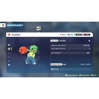 🌟6 IVs Shiny Alpha Battle Ready Scovillain| Pokémon Legends: Z-A | Mega Dimension DLC🌟