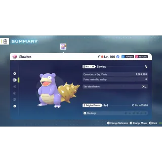 🌟6 IVs Shiny Alpha Battle Ready Slowbro | Pokémon Legends: Z-A🌟