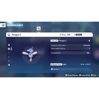 🌟6 IVs Shiny Alpha Battle Ready Porygon-Z| Pokémon Legends: Z-A | Mega Dimension DLC🌟