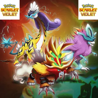 6 IVs Ancient Paradox Forms Trio Bundle | Pokémon Scarlet & Violet