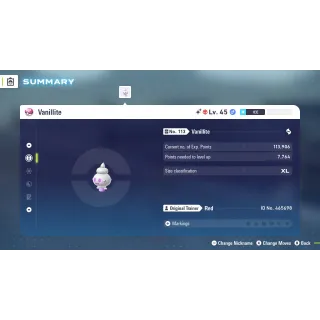 🌟6 IVs Shiny Alpha Vanillite | Pokémon Legends: Z-A🌟