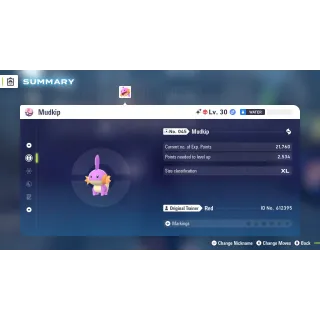 🌟6 IVs Shiny Alpha Mudkip | Pokémon Legends: Z-A| Mega Dimension DLC🌟