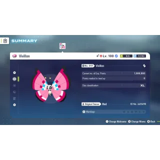 🌟6 IVs Shiny Alpha Battle Ready Vivillon | Pokémon Legends: Z-A🌟