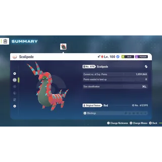 🌟6 IVs Shiny Alpha Battle Ready Scolipede | Pokémon Legends: Z-A🌟