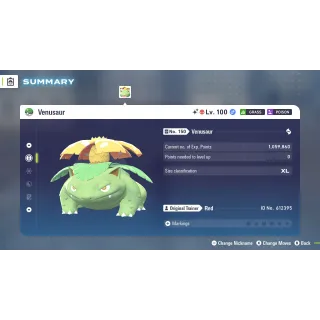 🌟6 IVs Shiny Alpha Battle Ready Venusaur | Pokémon Legends: Z-A🌟