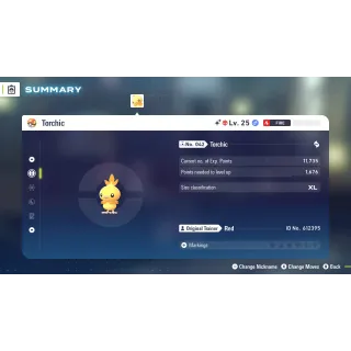 🌟6 IVs Shiny Alpha Torchic | Pokémon Legends: Z-A| Mega Dimension DLC🌟