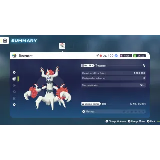 🌟6 IVs Shiny Alpha Battle Ready Trevenant| Pokémon Legends: Z-A🌟