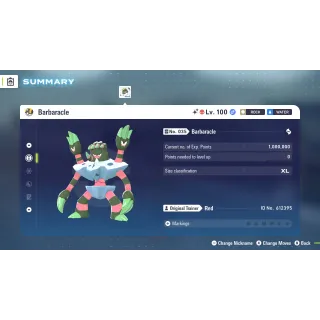 🌟6 IVs Shiny Alpha Battle Ready Barbaracle| Pokémon Legends: Z-A🌟