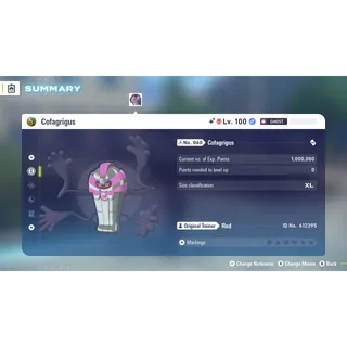 🌟6 IVs Shiny Alpha Battle Ready Cofagrigus | Pokémon Legends: Z-A | Mega Dimension DLC🌟