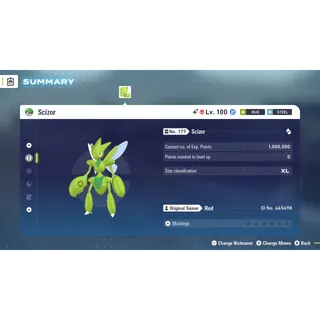 🌟6 IVs Shiny Alpha Battle Ready Scizor | Pokémon Legends: Z-A🌟