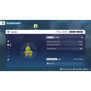 🌟6 IVs Shiny Alpha Larvitar | Pokémon Legends: Z-A🌟