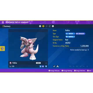 🌟Shiny Palkia - Battle Ready🌟| Pokémon Scarlet & Violet 