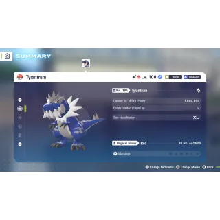 🌟6 IVs Shiny Alpha Battle Ready Tyrantrum| Pokémon Legends: Z-A🌟