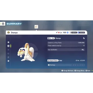 🌟6 IVs Shiny Alpha Battle Ready Drampa | Pokémon Legends: Z-A🌟