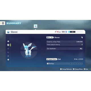 🌟6 IVs Shiny Alpha Battle Ready Glaceon| Pokémon Legends: Z-A🌟
