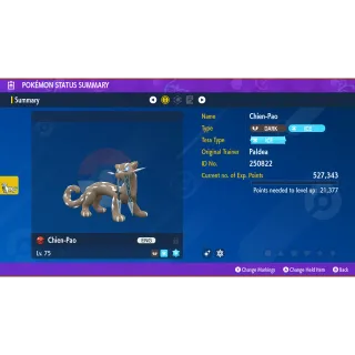 🌟Shiny Chien-Pao Tera Raid Event | Pokémon Scarlet & Violet | Untouched🌟