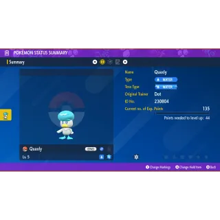 💧2024 Dot's Quaxly Event| Pokémon Scarlet & Violet | Untouched💧