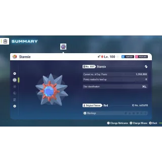 🌟6 IVs Shiny Alpha Battle Ready Starmie | Pokémon Legends: Z-A🌟