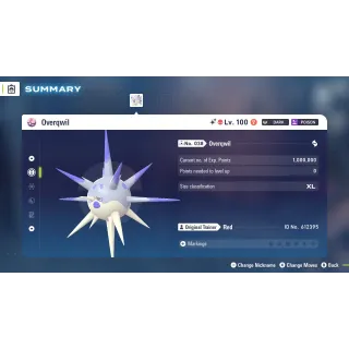 🌟6 IVs Shiny Alpha Battle Ready Overqwil | Pokémon Legends: Z-A | Mega Dimension DLC🌟