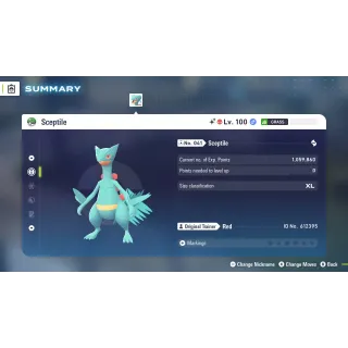 🌟6 IVs Shiny Alpha Battle Ready Sceptile| Pokémon Legends: Z-A | Mega Dimension DLC🌟