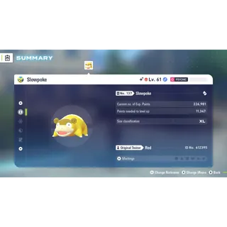 🌟6 IVs Shiny Alpha Galarian Slowpoke | Pokémon Legends: Z-A| Mega Dimension DLC🌟