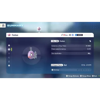 🌟6 IVs Shiny Alpha Feebas | Pokémon Legends: Z-A| Mega Dimension DLC🌟