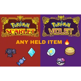 🌟 Pick ANY Held Item| Pokémon Scarlet & Violet 🌟 100% Legal | Fast Delivery