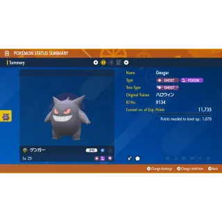 2014 Shiny Japanese Gengar Event | Pokémon Scarlet & Violet| Untouched