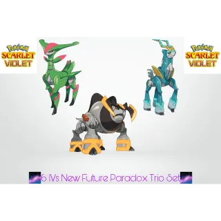 6 IVs Future Paradox Forms Trio Bundle | Pokémon Scarlet & Violet