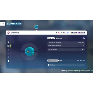 🌟6 IVs Shiny Alpha Battle Ready Glimmora| Pokémon Legends: Z-A | Mega Dimension DLC🌟