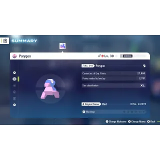 🌟6 IVs Shiny Alpha Porygon | Pokémon Legends: Z-A| Mega Dimension DLC🌟