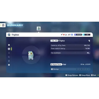 🌟6 IVs Shiny Alpha Frigibax | Pokémon Legends: Z-A| Mega Dimension DLC🌟