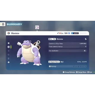 🌟6 IVs Shiny Alpha Battle Ready Blastoise | Pokémon Legends: Z-A🌟