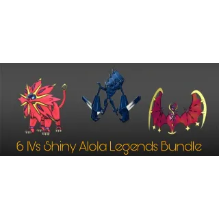 🌟6 IVs Shiny Alola Legends Trio Bundle | Pokémon Scarlet & Violet🌟