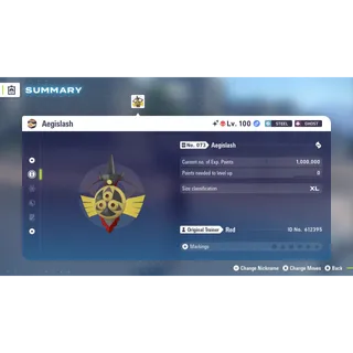 🌟6 IVs Shiny Alpha Battle Ready Aegislash| Pokémon Legends: Z-A🌟