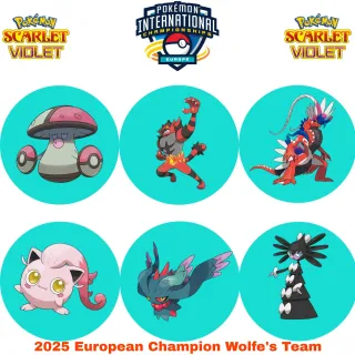 🥇2025 European Champion Wolfe's Team | Pokémon Scarlet & Violet | 100% Competitive🥇
