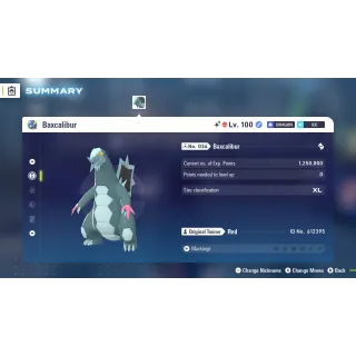 🌟6 IVs Shiny Alpha Battle Ready Baxcalibur| Pokémon Legends: Z-A | Mega Dimension DLC🌟