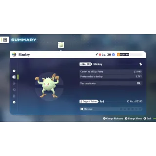 🌟6 IVs Shiny Alpha Mankey | Pokémon Legends: Z-A| Mega Dimension DLC🌟