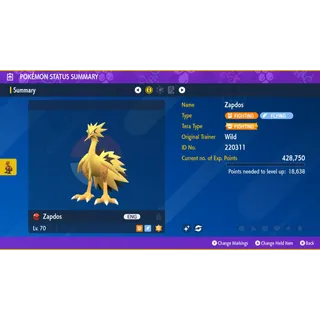 🌟2022 Shiny Galarian Zapdos Event| Pokémon Scarlet & Violet🌟Untouched