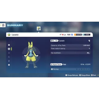 🌟6 IVs Shiny Alpha Battle Ready Lucario | Pokémon Legends: Z-A🌟