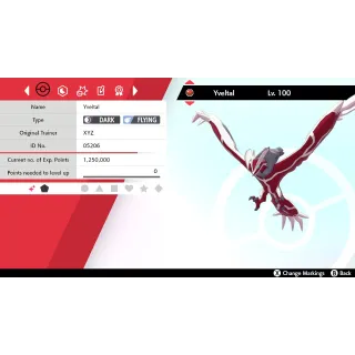 🌟2016 Shiny XYZ Yveltal Event | Pokémon Sword & Shield | Untouched🌟