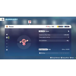 🌟6 IVs Shiny Alpha Battle Ready Fan Rotom | Pokémon Legends: Z-A | Mega Dimension DLC🌟